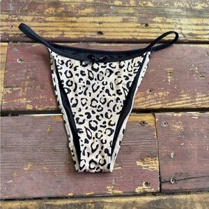 Delilah Black Tan Leopard Bikini Bottoms